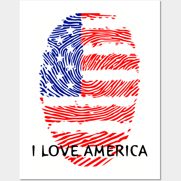 I love america Wall Art by samsaralk